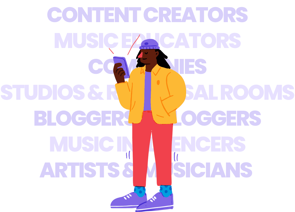 Ditto Music affiliate creator at a desk