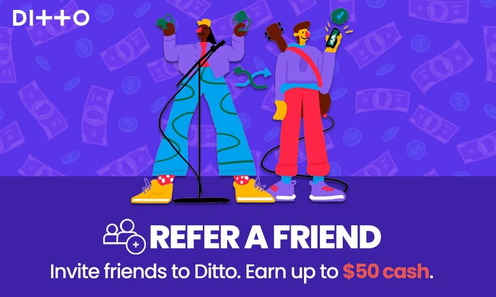 Refer a Friend to Ditto Music & Earn Rewards