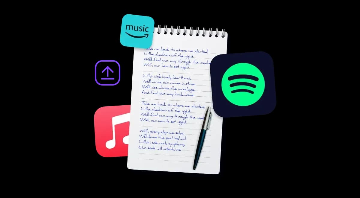 Obtén letras en Spotify, Apple Music y más