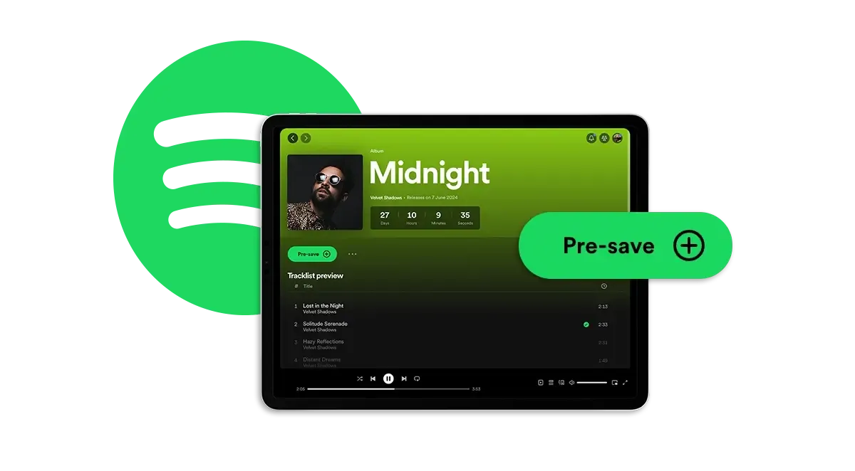 Crie um link de Pre-Save do Spotify
