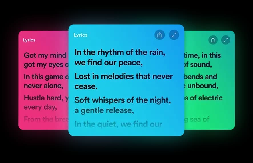 Obtén letras en Spotify, Apple Music y más