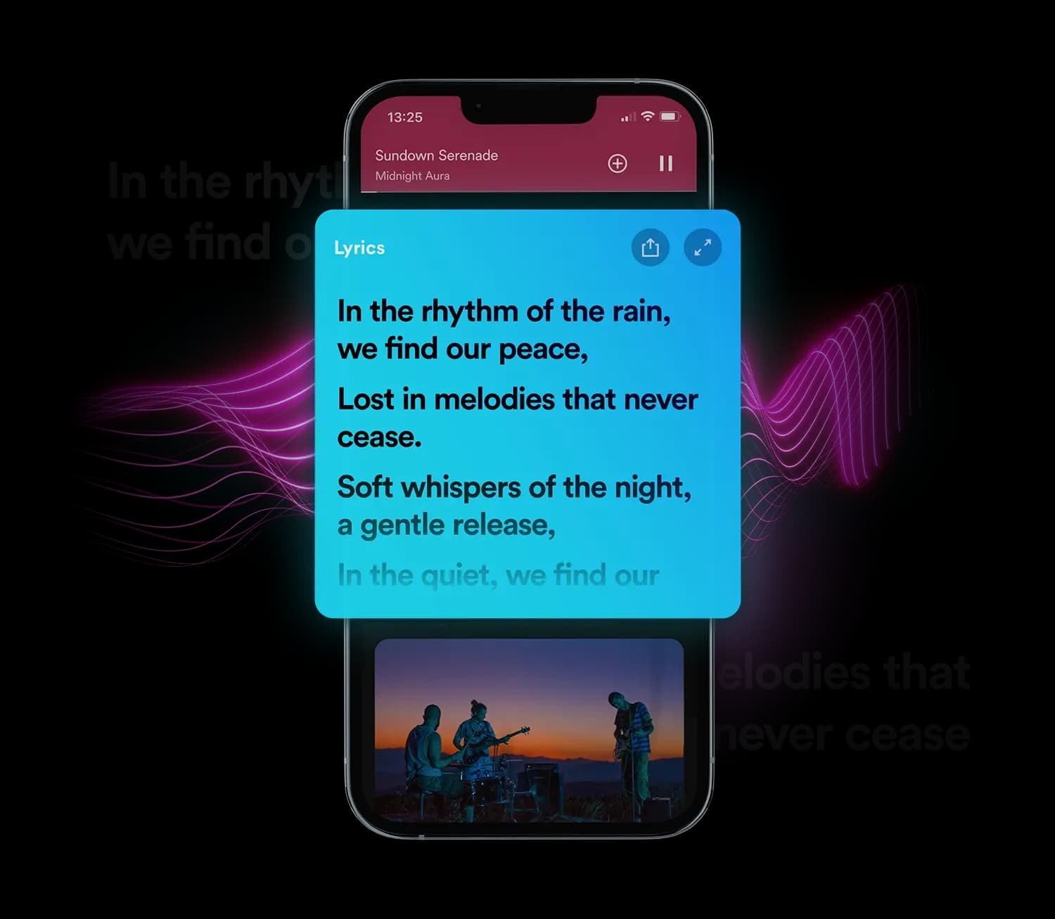 Obtén letras en Spotify, Apple Music y más