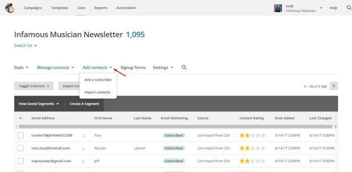 E-Mail-Marketing für Musiker: So erstellen Sie eine Mailingliste