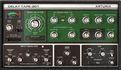 Best VST Plugins for Music Production - Delay Tape-201 by Arturia