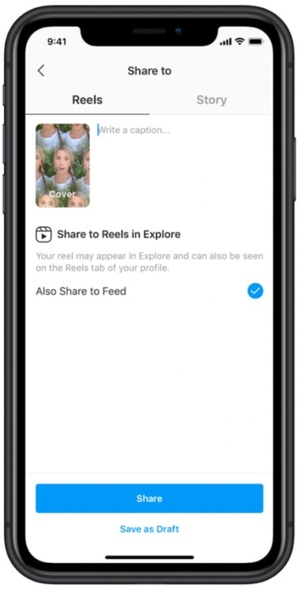 How to promote music on Instagram Reels - Add hashtags to your caption