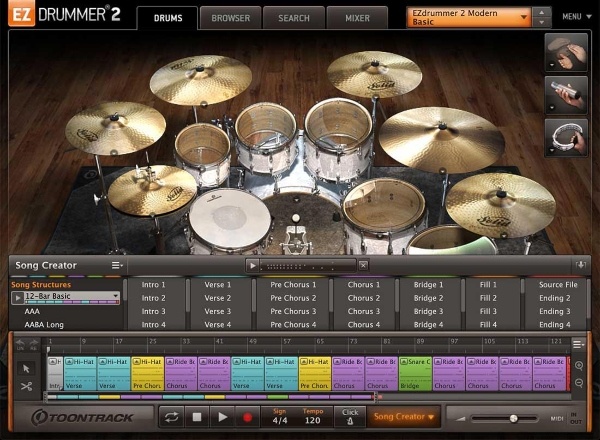 Best Drum VST Plugins - EZ Drummer 2