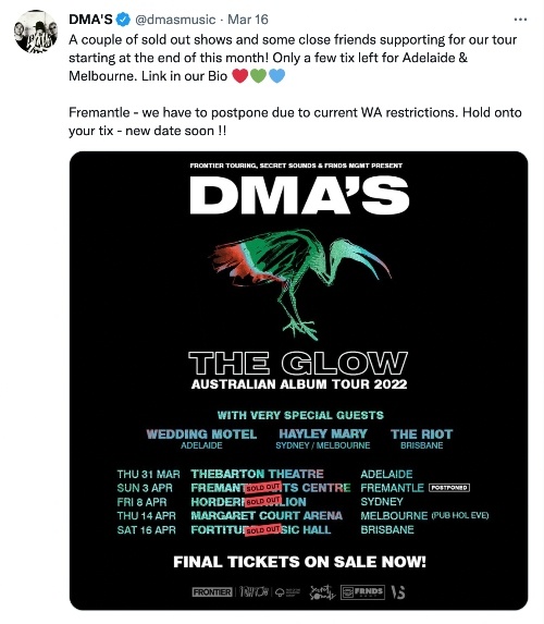 Twitter for musicians - Tweet upcoming gigs and music drops