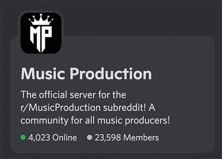 Music Production Discord server