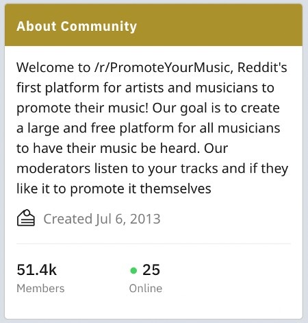 How to Promote Music on Reddit - r/PromoteYourMusic