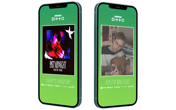 Share your Music with a Ditto filter! - Ditto Green Frame Filter