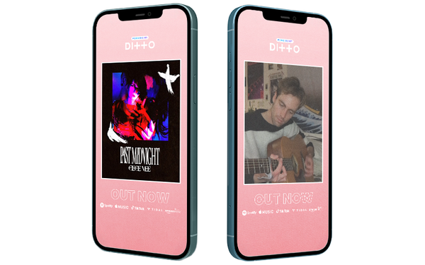 Share your Music with a Ditto filter! - Ditto Pink Frame Filter