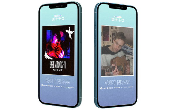 Share your Music with a Ditto filter! - Ditto Blue Frame Filter