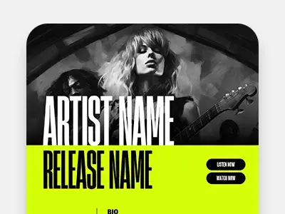 Neon Green EPK template