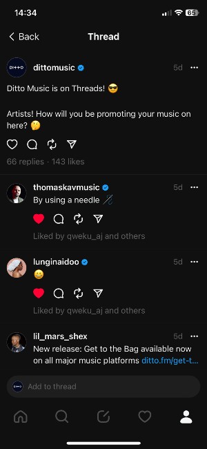 Promote Music on Instagram Threads - Threads public conversations