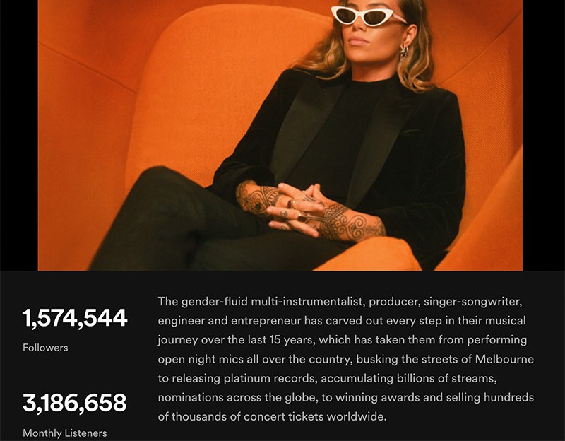 How to Get Sponsored in 2025: A Musician's Guide - Tash Sultana artist bio