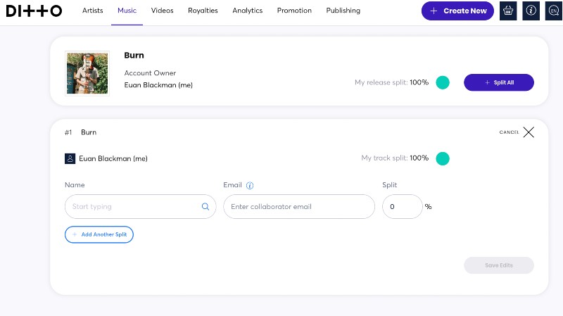 How to Split Royalties with Producers and Songwriters - Ditto Release Builder