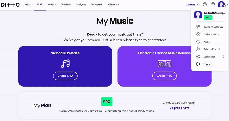 Refer a Friend to Ditto Music & Earn Cash Rewards