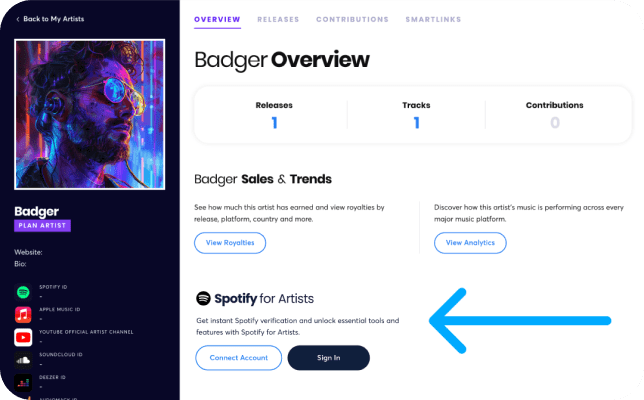 How to Get Verified on Spotify Log in to your Ditto Music dashboard