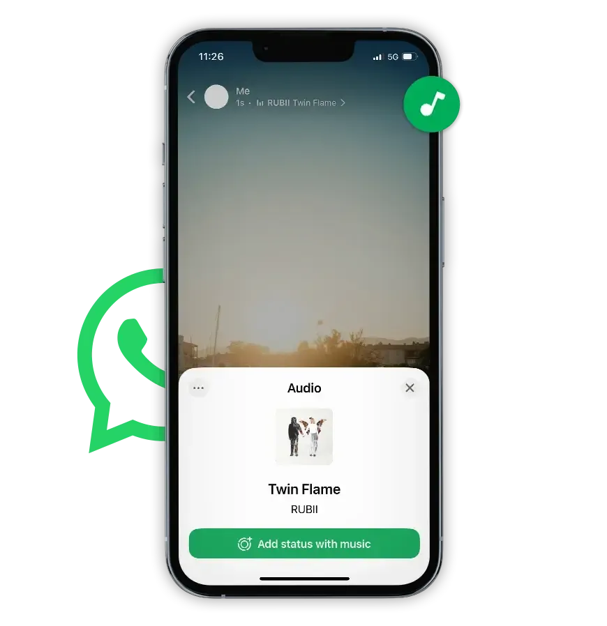 Adicione suas músicas ao WhatsApp