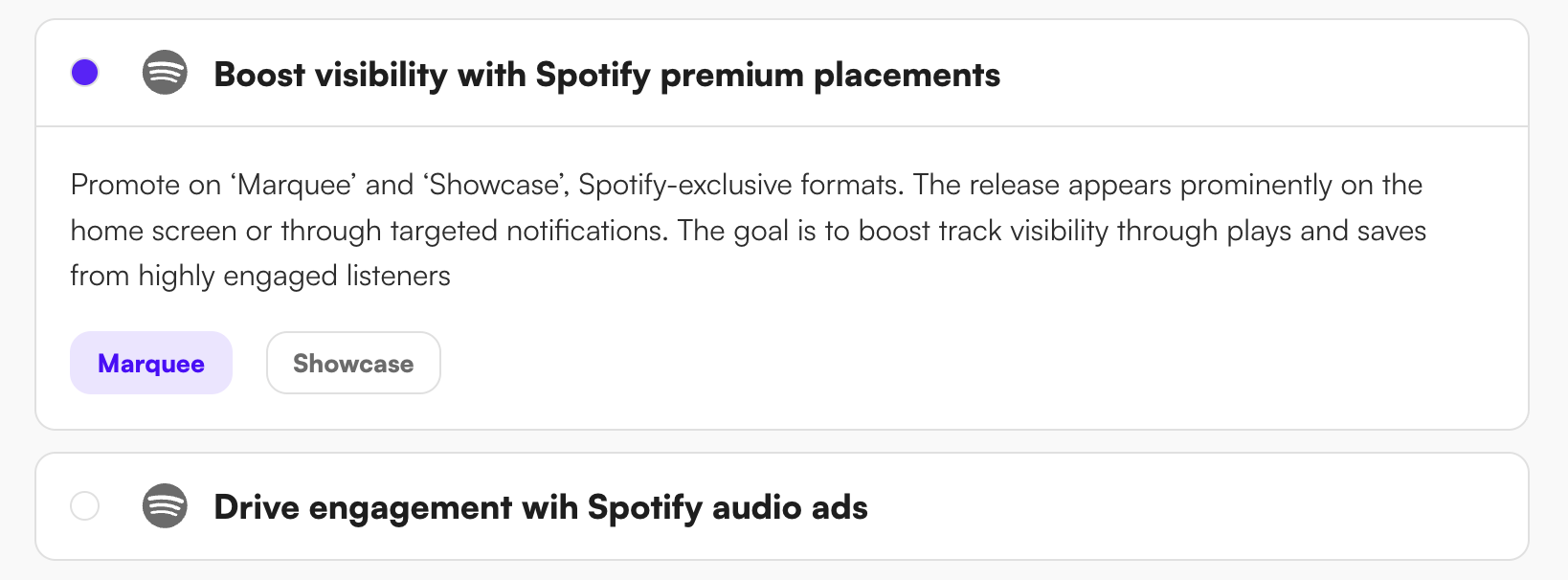 Run ads for your music