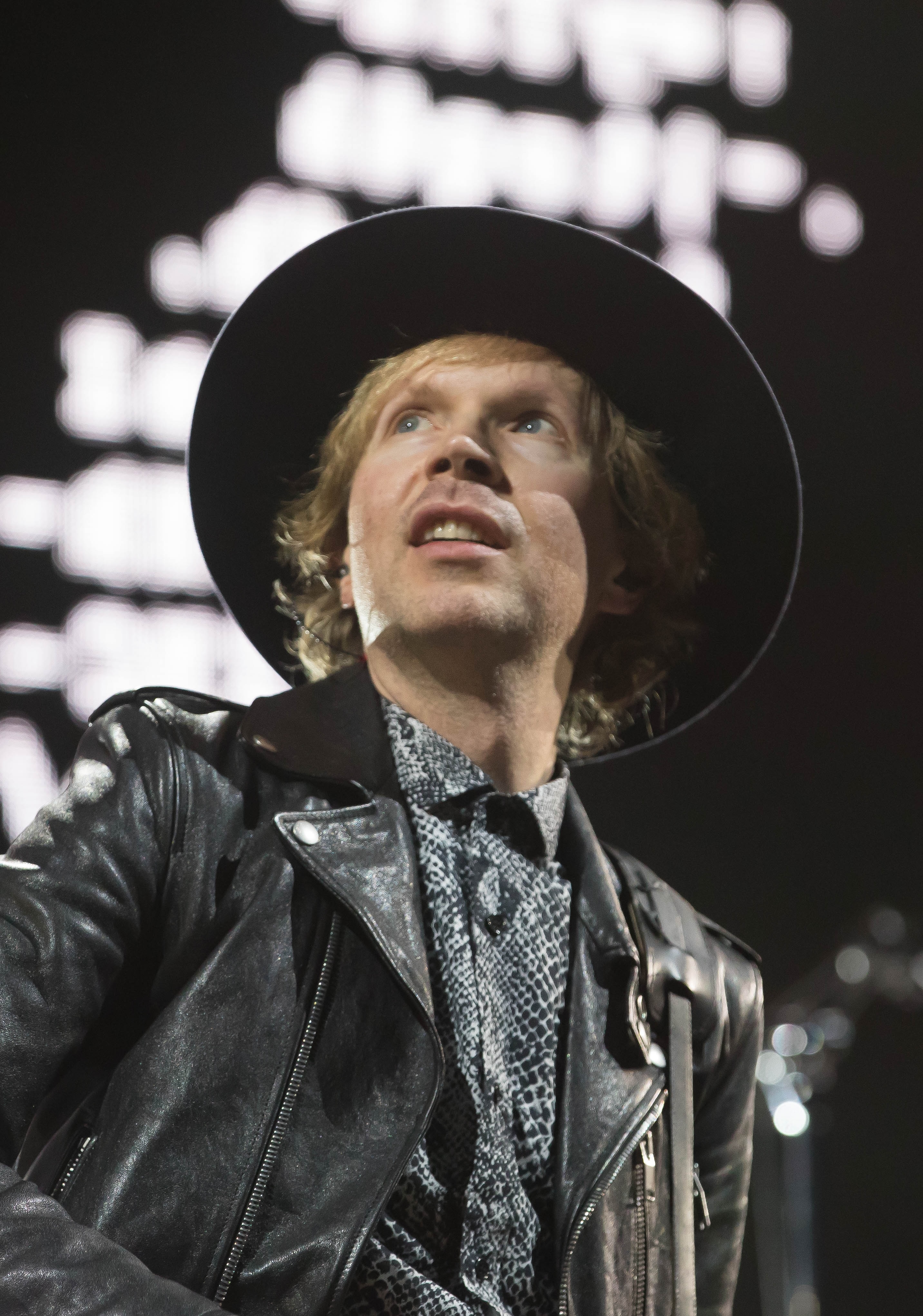 Beck performing live