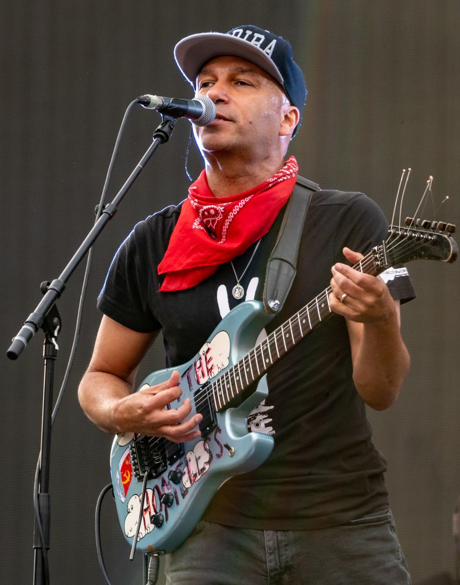 Tom Morello performing live