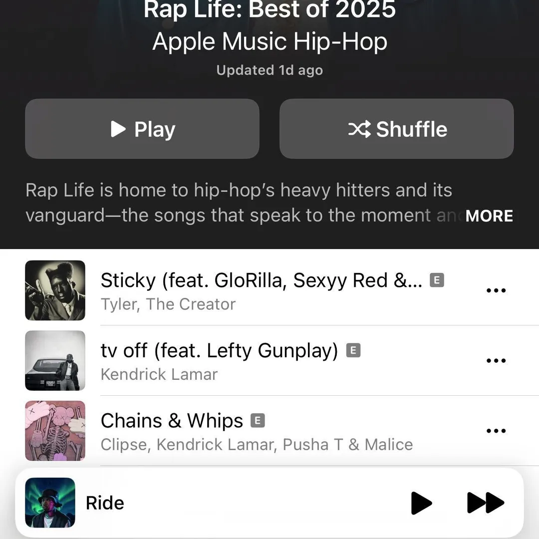 Chance the Rapper on Apple Rap Life Best of 2025