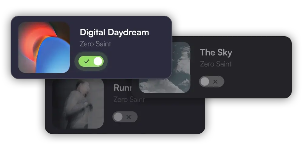 You decide what is included — opt-in toggles per release