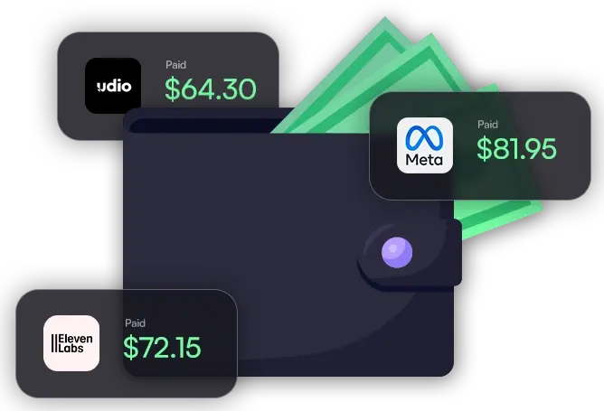 You get paid directly — licensing income lands in your Ditto account